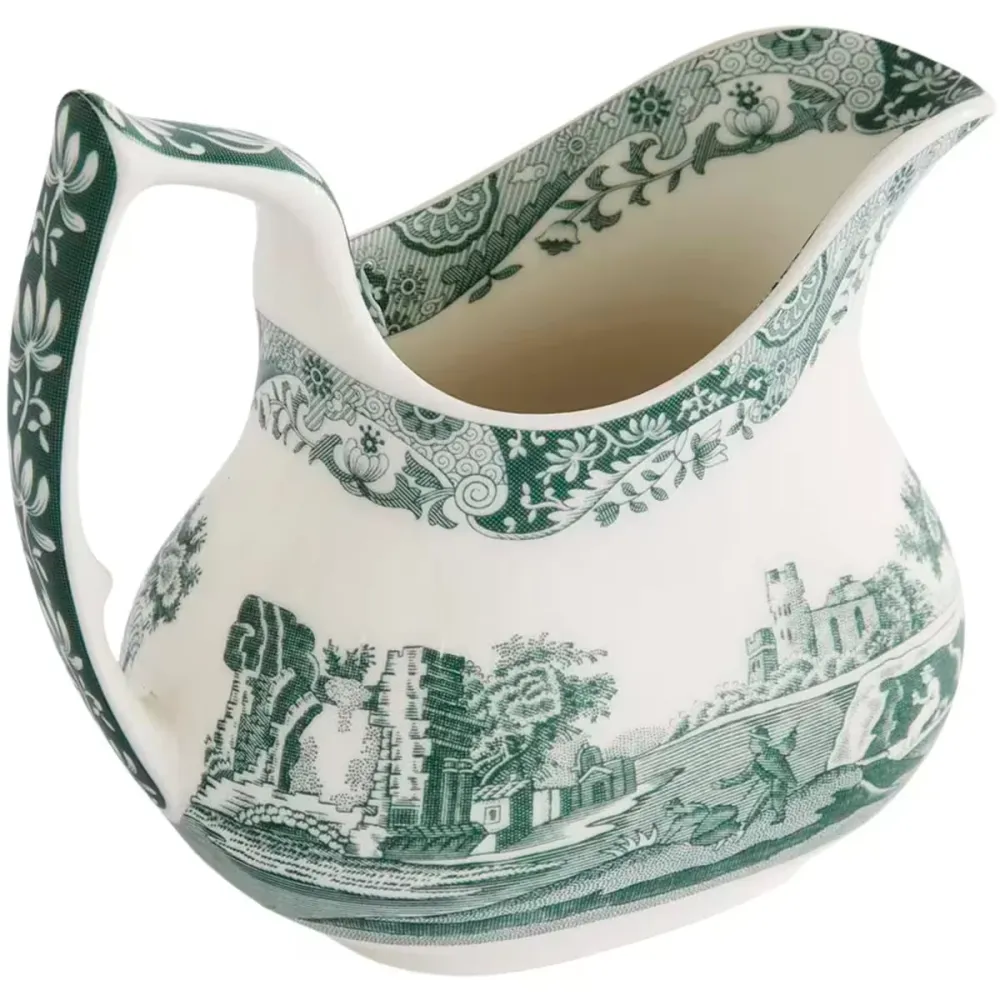 Spode Heritage Green Italian mjölkkanna 22 cl grön/vit
