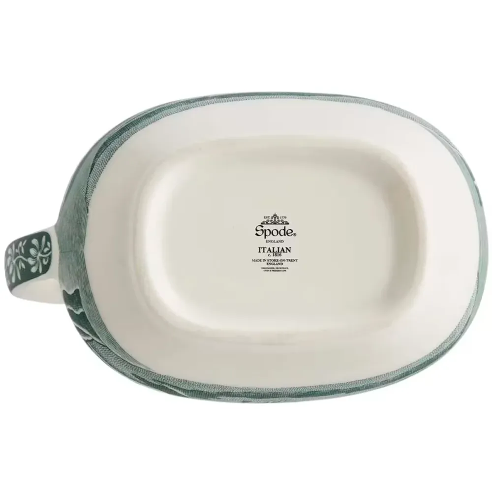Spode Heritage Green Italian mjölkkanna 22 cl grön/vit