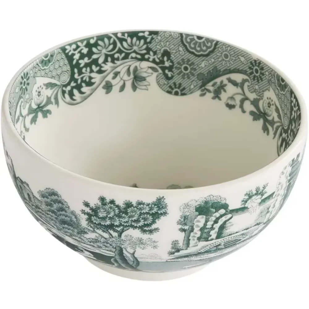 Spode Heritage Green Italian skål 11 cm grön/vit