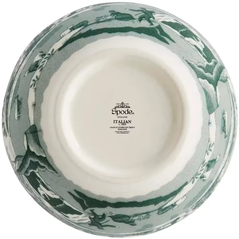 Spode Heritage Green Italian skål 11 cm grön/vit