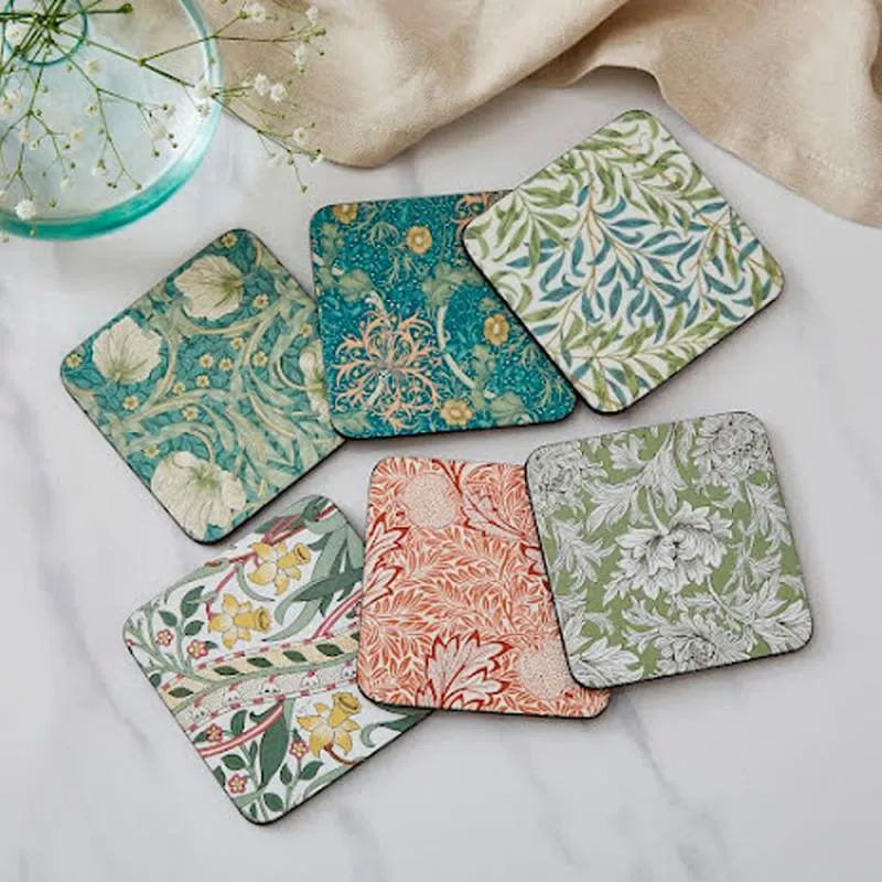 Spode Morris & Co Glasunderlägg 6-pack Mix & Match