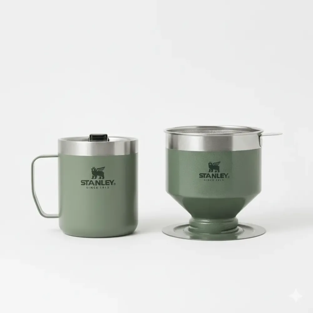 Stanley Hammertone grön bryggare och mugg set