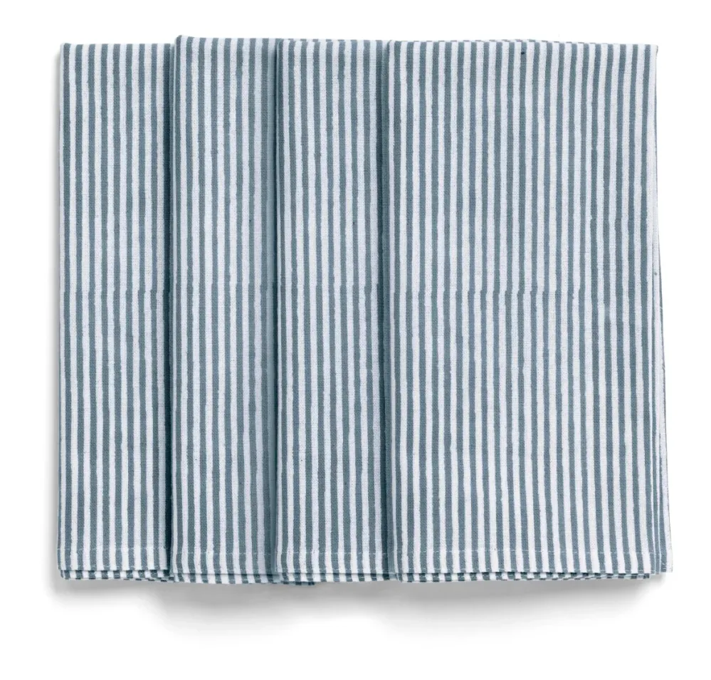 Stripe Napkins Cashmere Blue