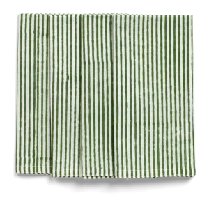 Stripe Napkins Forest Green