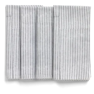 Stripe Napkins Grey