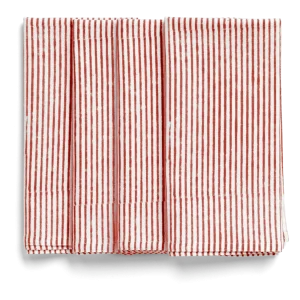 Stripe Napkins Red