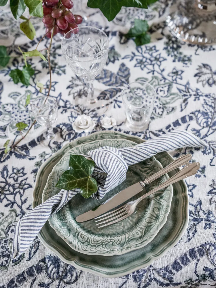 Stripe Napkins Sea Blue