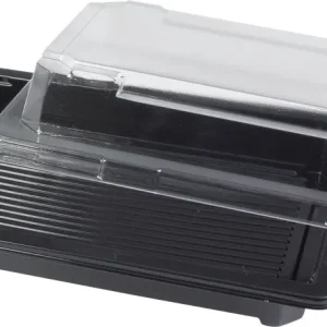 Sushiform 350ml inklusive lock Svart/Klar 300st