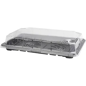 Sushiform 600 ml inklusive lock Svart/klar 400st
