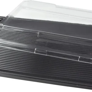 Sushiform familje 850ml inklusive lock Svart/Klar 200st