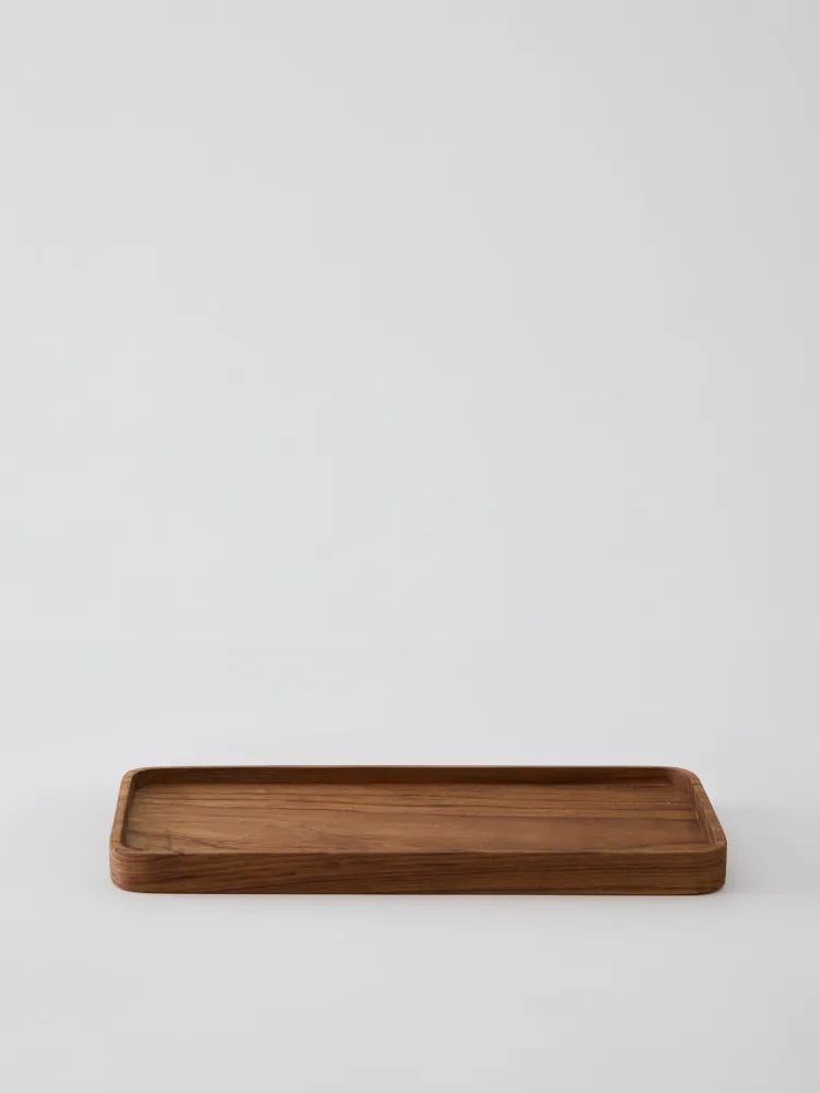 Tell Me More Teak Tray