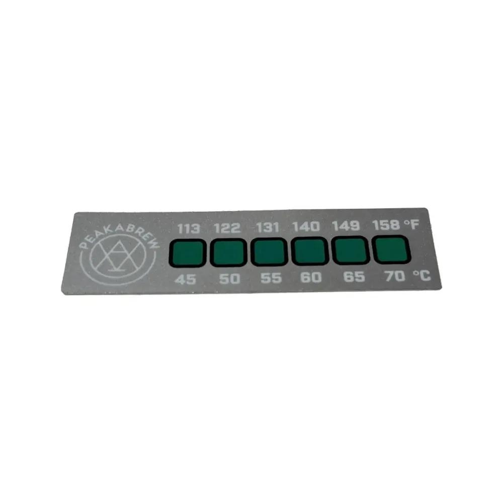 Termometer Klistermärke Silver