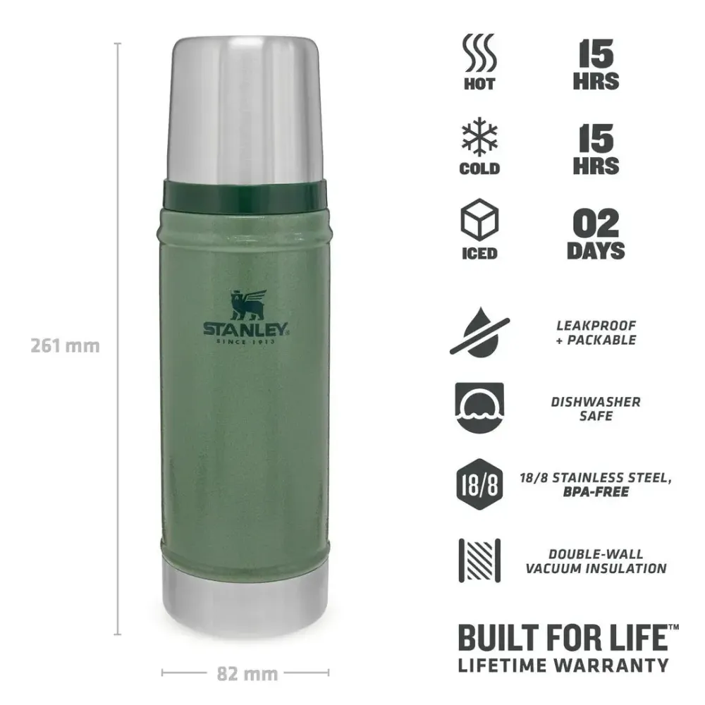 Thermos Hammertone Green 0,47L - Stanley