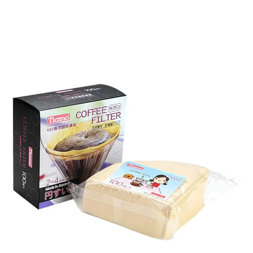 Tiamo V02 oblekt filterpapper - 100 pack