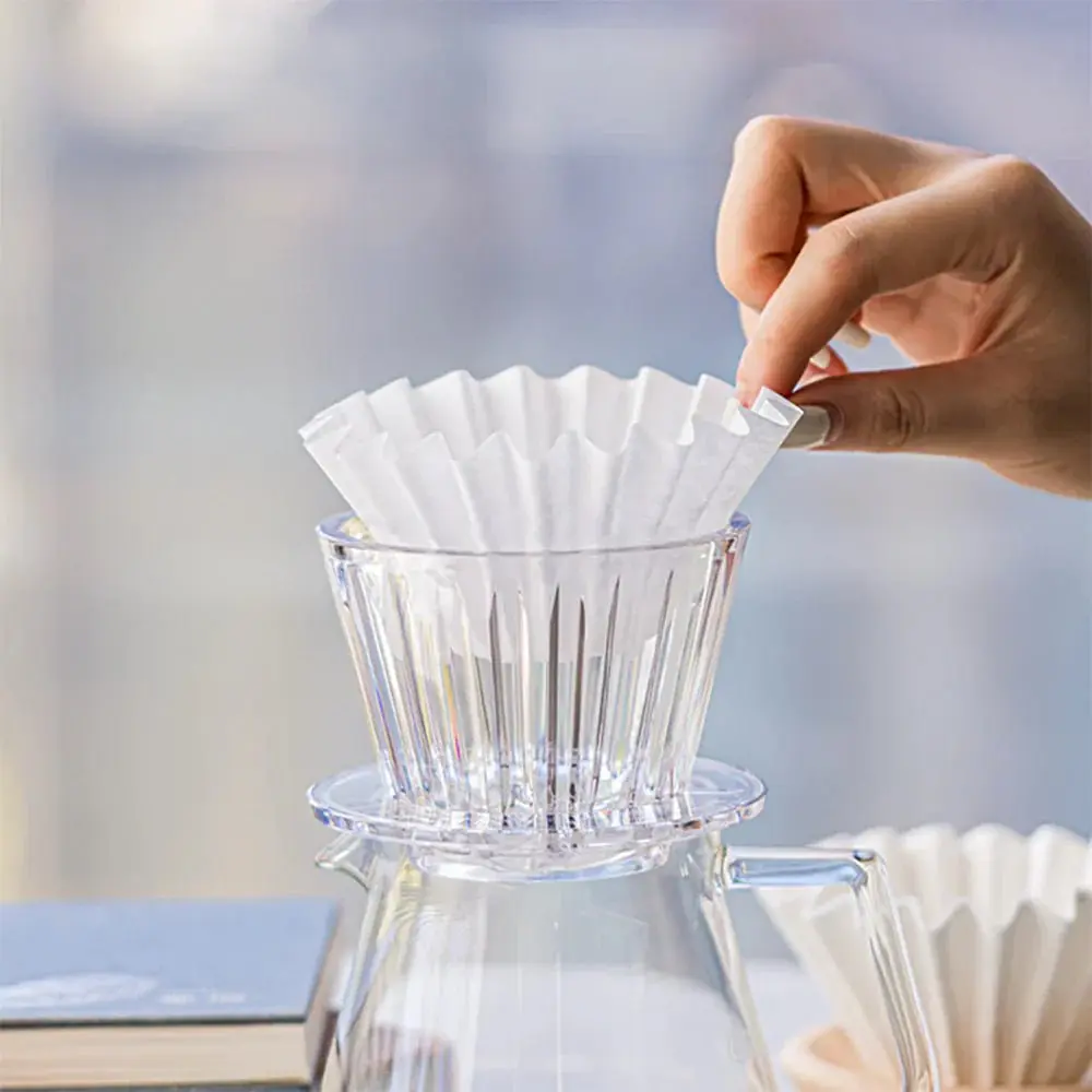Timemore Crystal Eye B75 Plast Dripper - Genomskinlig