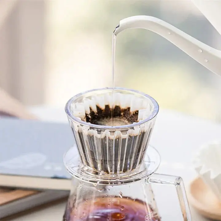 Timemore Crystal Eye B75 Plast Dripper - Genomskinlig