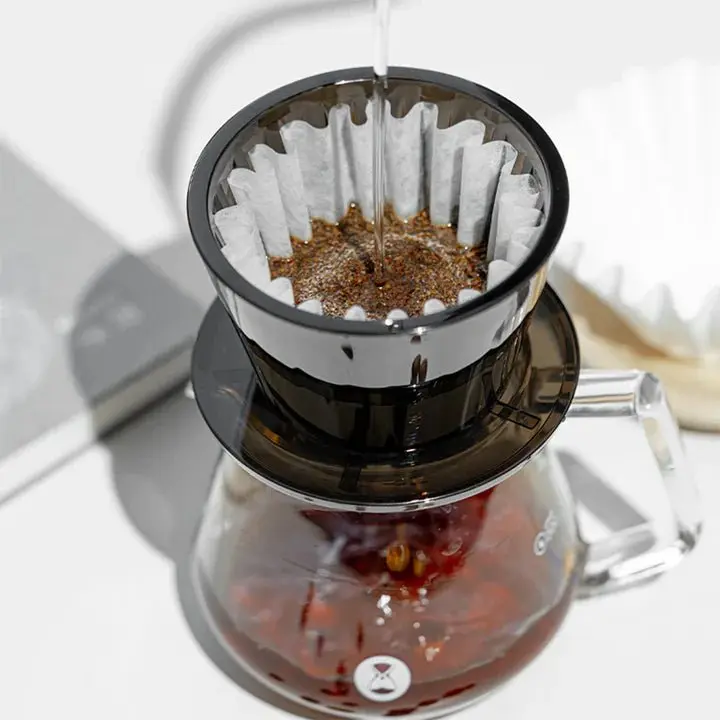 Timemore Crystal Eye B75 Plast Dripper - Amber Svart
