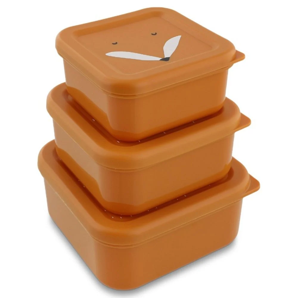 Trixie Fox snacksbehållare, 3-pack.