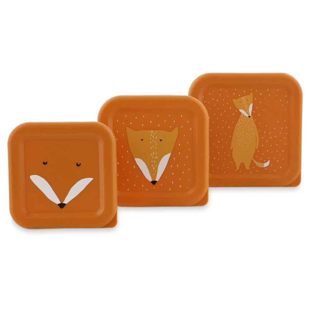 Trixie Fox snacksbehållare, 3-pack.