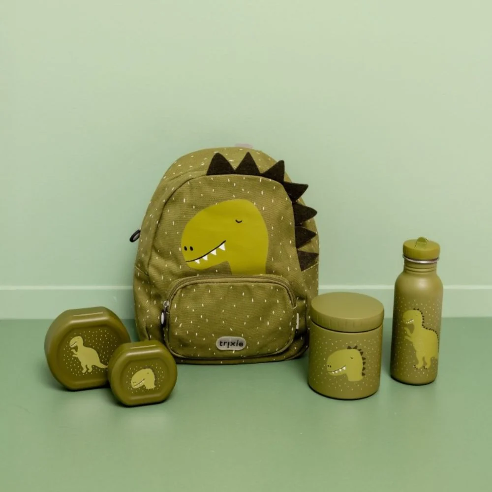 Trixie Snackbehållarset med klämma Dinosaur 2 st.