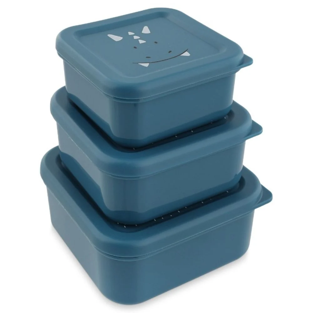 Trixie Triceratops snacksbehållare, 3-pack.