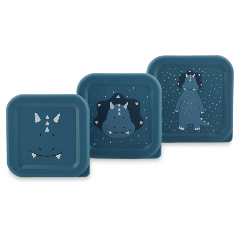 Trixie Triceratops snacksbehållare, 3-pack.