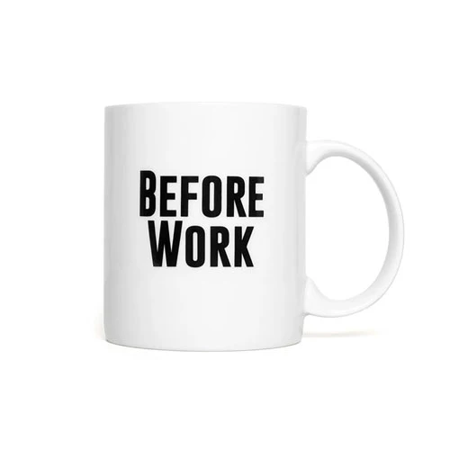 Tumma upp! Innan arbetet efter jobbet mugg och vinglasuppsättning