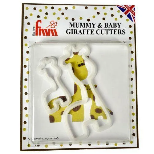 Utstickare Mamma och Baby Giraff