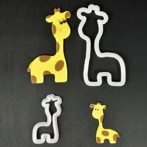 Utstickare Mamma och Baby Giraff