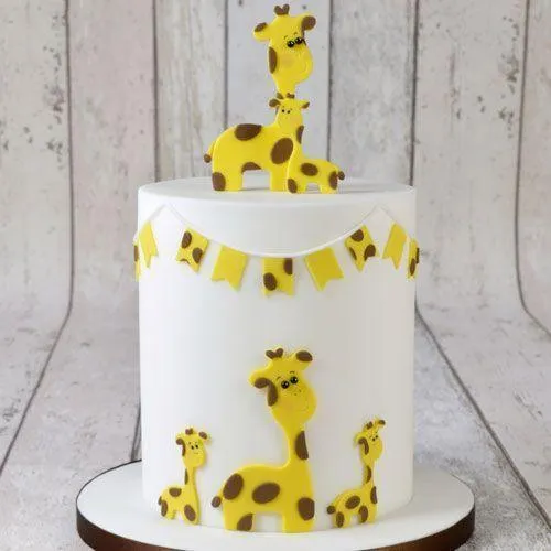 Utstickare Mamma och Baby Giraff