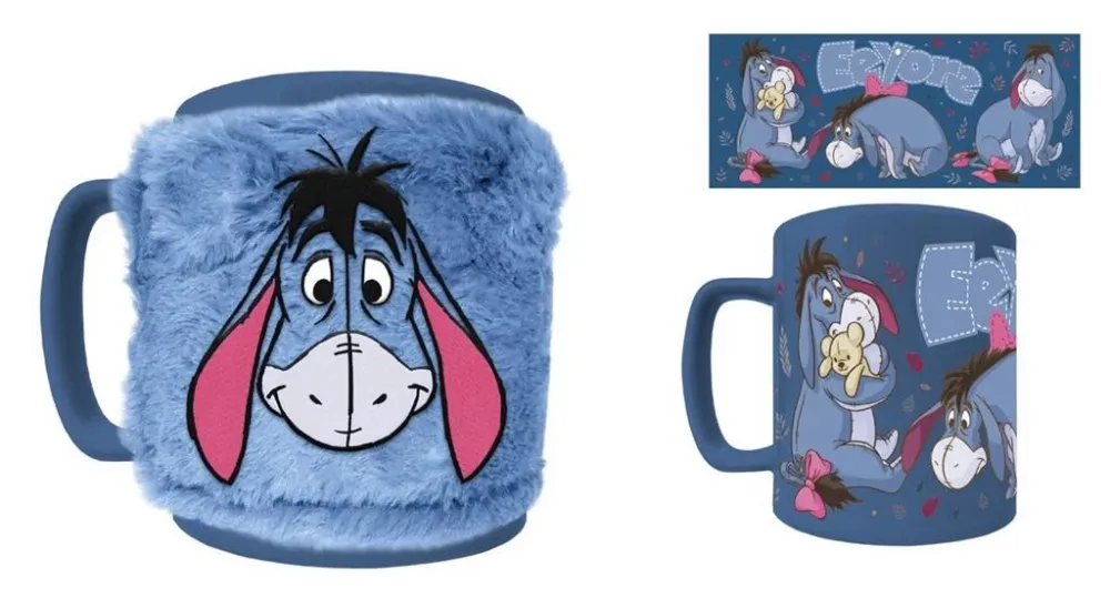 Winnie Pooh (Eeyore) Fuzzy Mug - Mysig Kopp med Eeyore