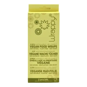Wrappy - Vegan återvinningsbar livsmedelsförpackning - 2 st