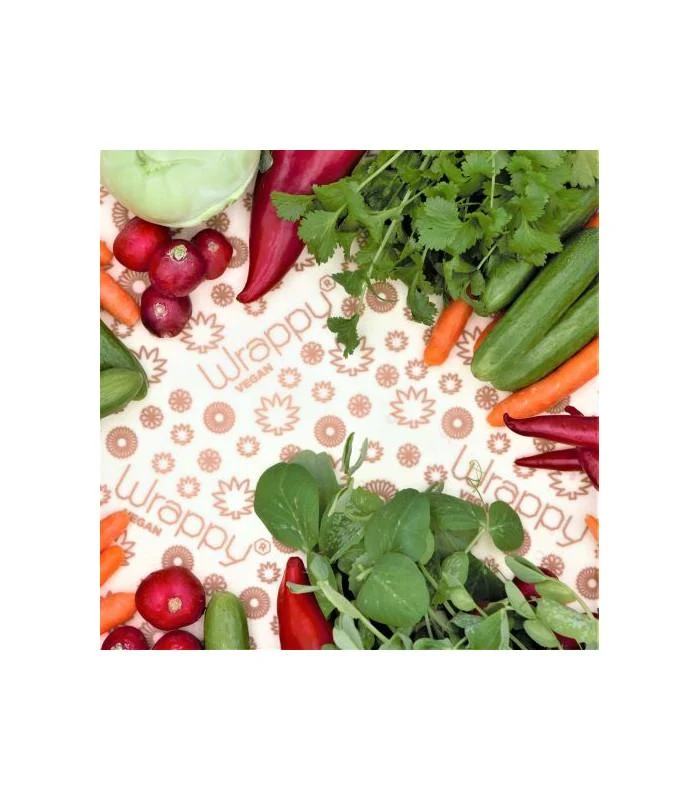 Wrappy - Vegan återvinningsbar livsmedelsförpackning - 2 st