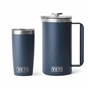 YETI Komplett Franskpress & Tumbler Set - Mörkblå