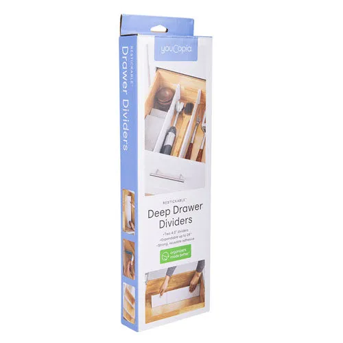 Youcopia RESTICKABLE DEEP DUDER DIVIDERS (PACK 2)