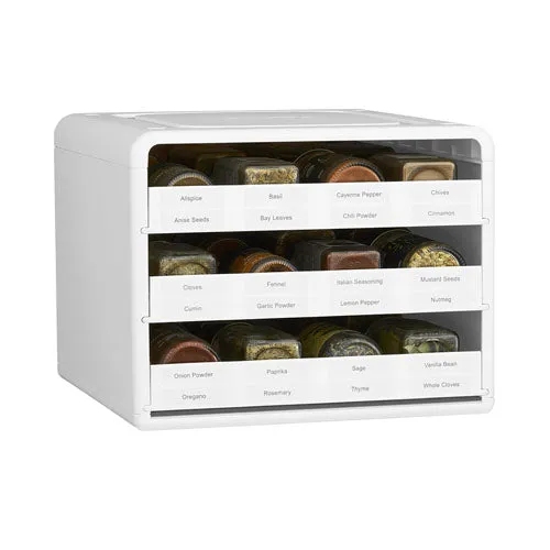 Youcopia Spicestack 24-kryddflaskarrangör w/ 104 etiketter