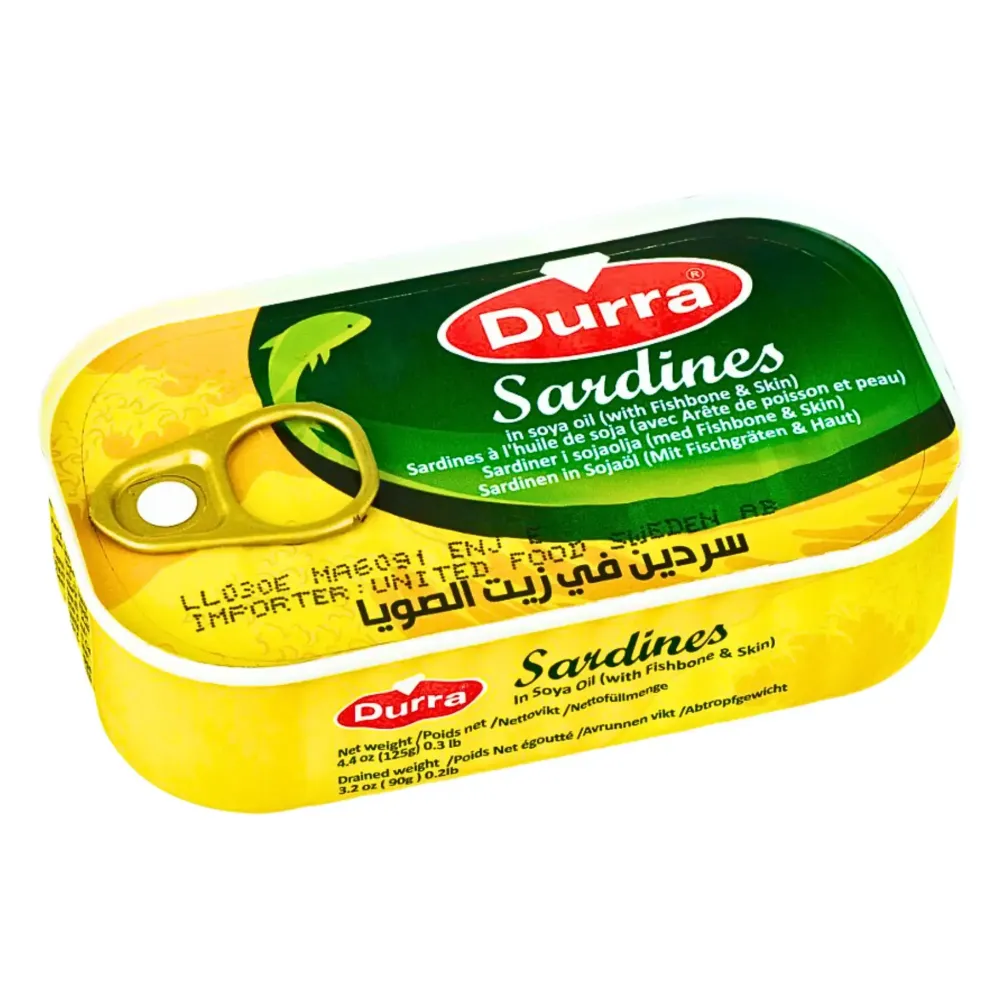 Durra Sardiner Mild 125g – Smakrikt och Näringsrikt från Marocko