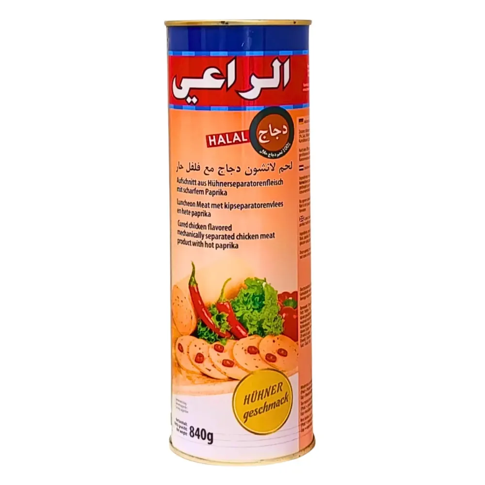 Al Raii Luncheon Kyckling Stark 840g – Kryddig & smakrik kyckling på burk