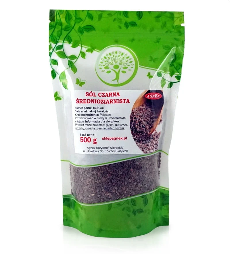Kala Namak svart salt medium 500g