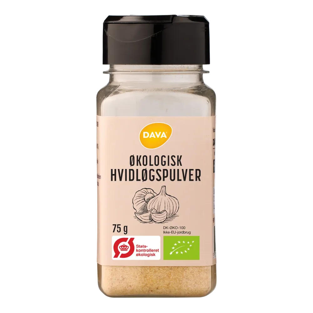 DAVA ekologiskt vitlökspulver 75 g