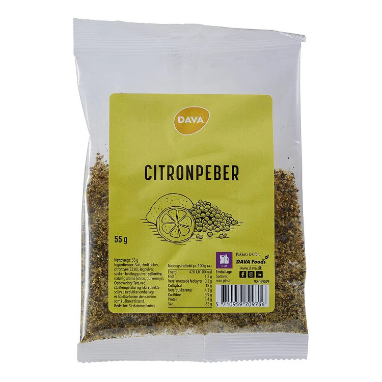 DAVA citronpeppar 55 g