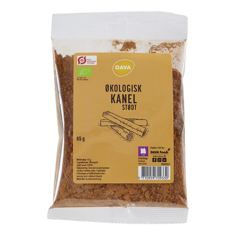 DAVA ekologisk malen kanel 65 g