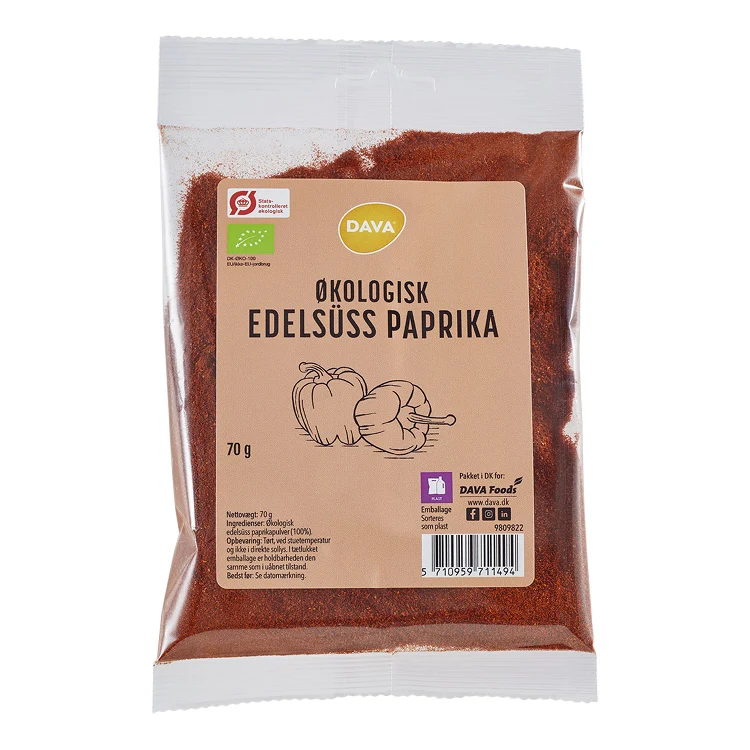 DAVA ekologisk söt paprika 70 g