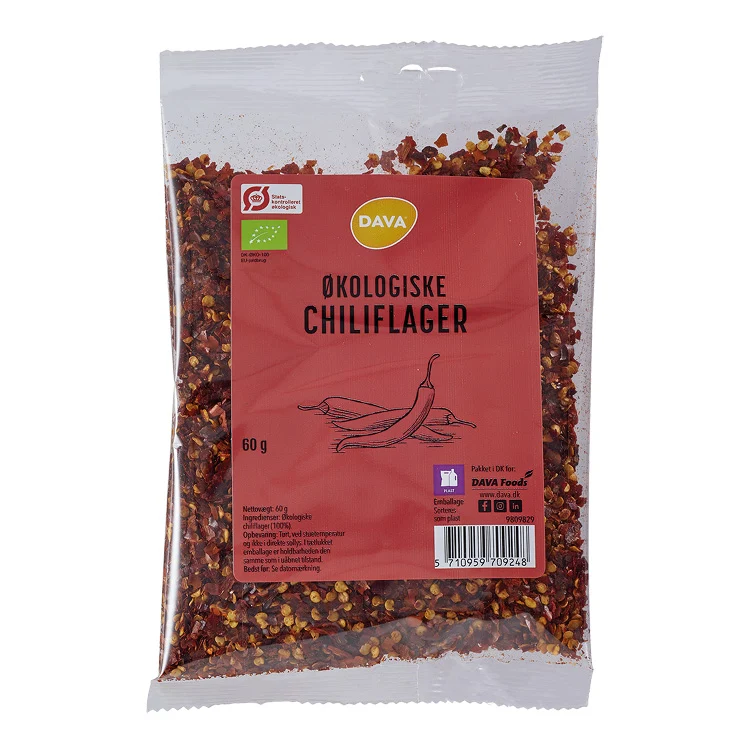 DAVA ekologiska chiliflakes 60 g