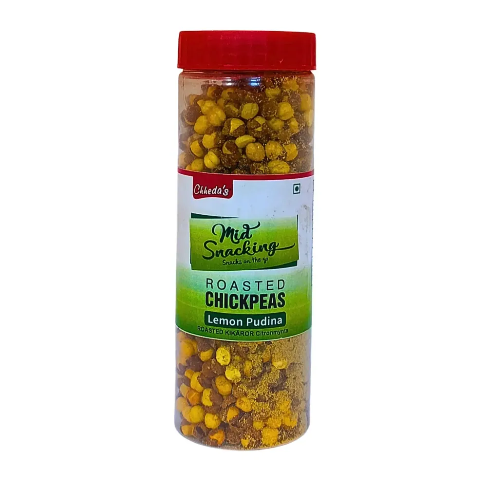 Chhedda´s Roasted Chana Lemon Pudina 200g – Krispigt, Kryddigt & Oemotståndligt!