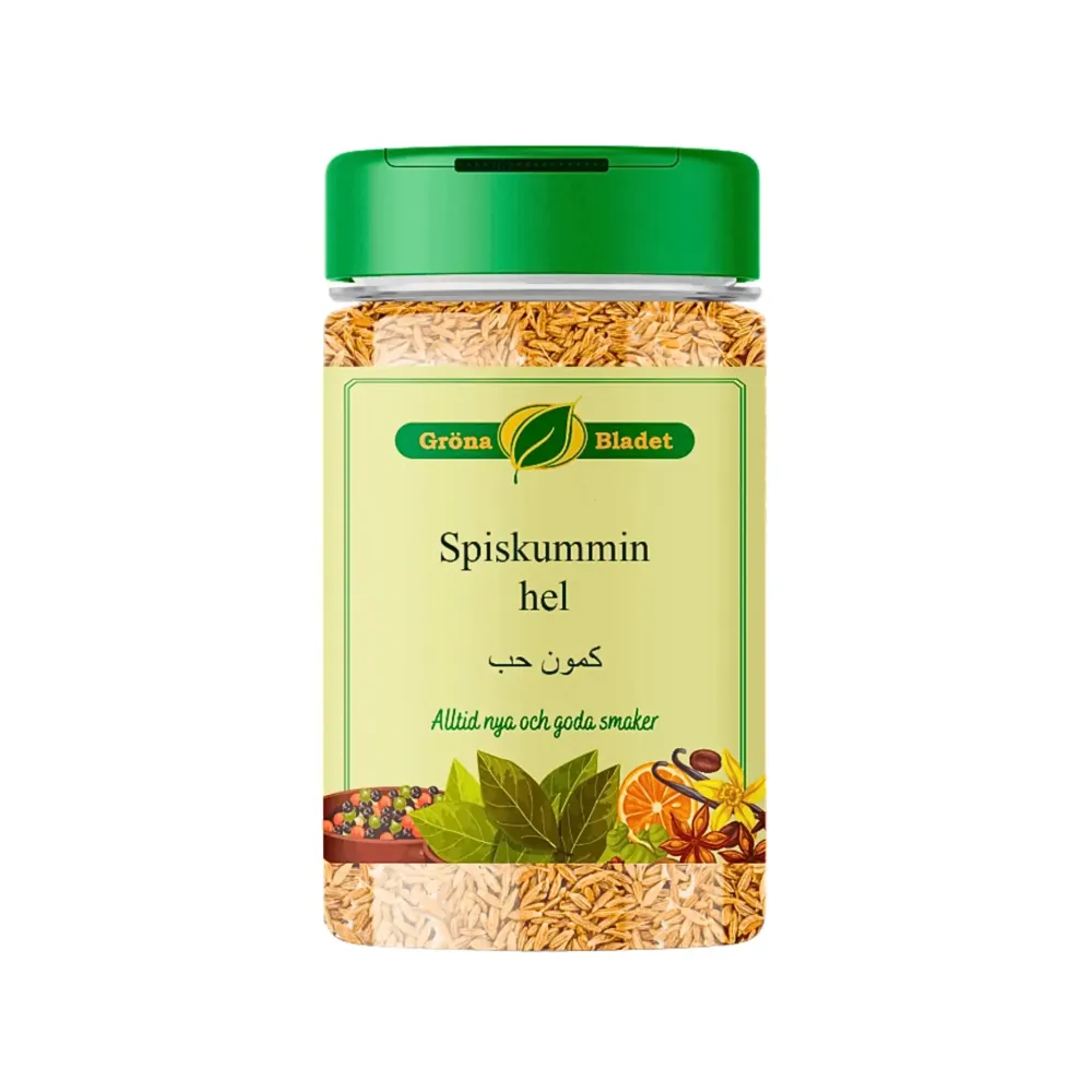 Gröna Bladet Spiskummin Hel 100g – Aromatiska Kvalitetsfrön för Matlagning