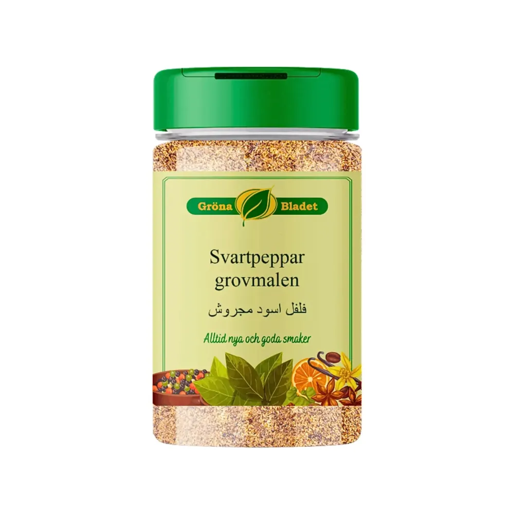 Gröna Bladet Svartpeppar Grovmalen 90g – Kraftfull Smak
