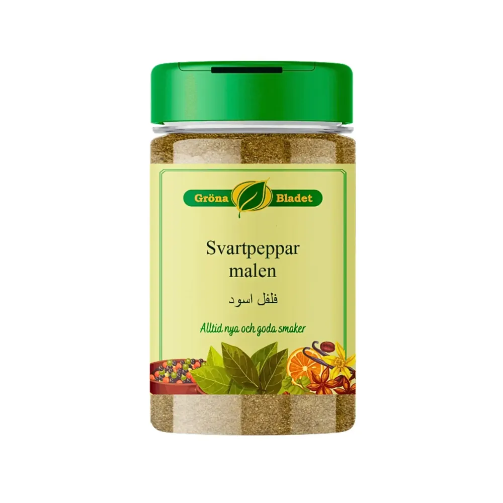 Gröna Bladet Svartpeppar Malen 100g – Klassisk Baskrydda
