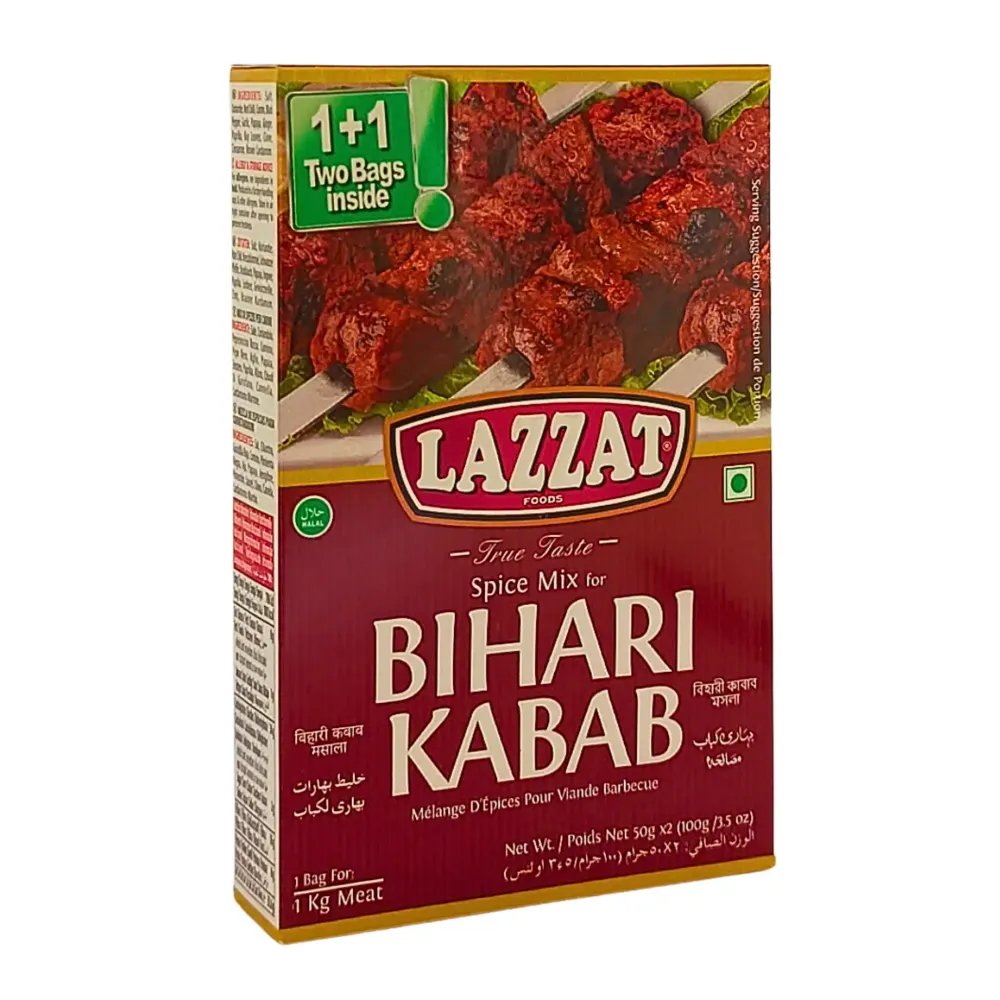 Lazzat Bihari Kabab Masala 100g - Utgånget datum med garanti