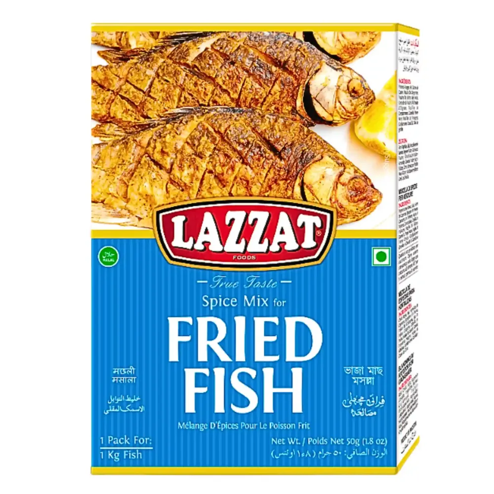 Lazzat Fried Fish Masala 100g - Utgånget datum nyligen med garanti